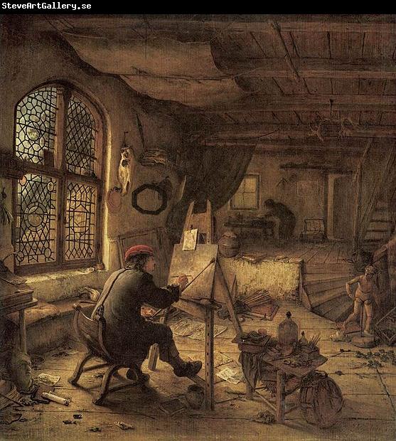 Adriaen van ostade The Painter in His Studio